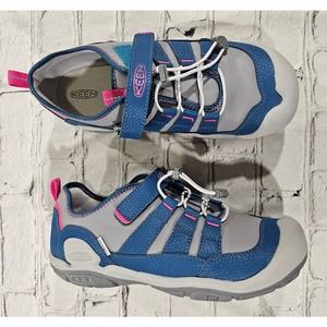 Keen Knotch Hollow Trail Hiking Water Shoes Lace Lock Blue Grey YOUTH SIZE 5